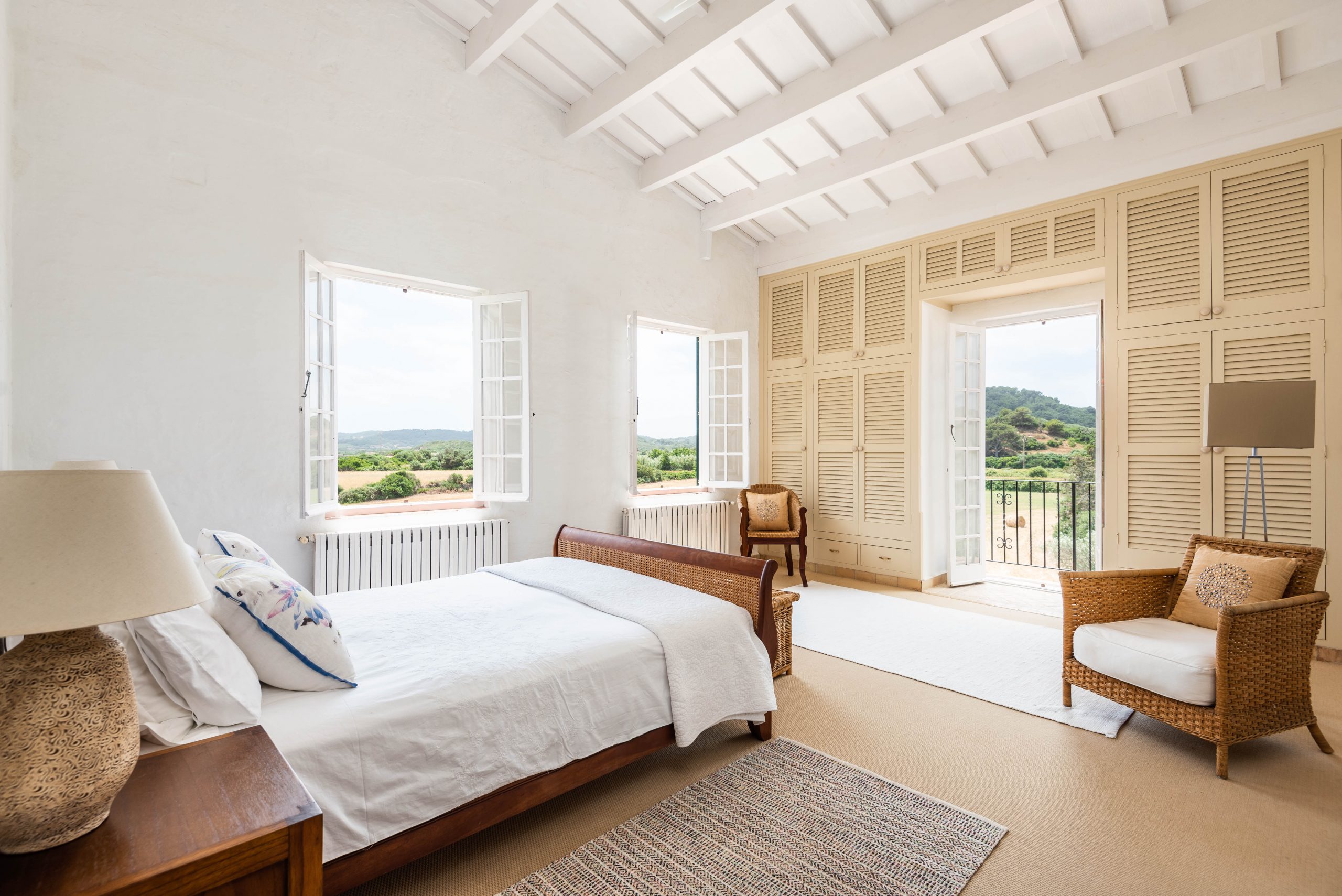 Masterbedroom with country views